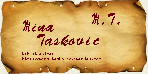 Mina Tasković vizit kartica